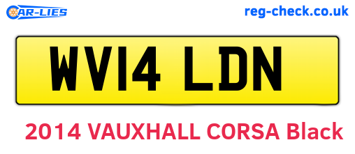 WV14LDN are the vehicle registration plates.