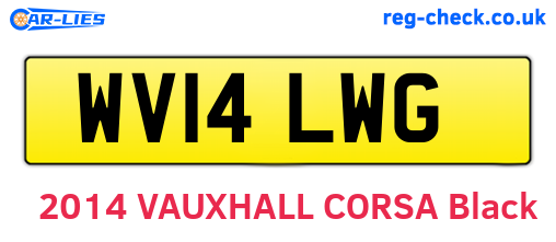 WV14LWG are the vehicle registration plates.