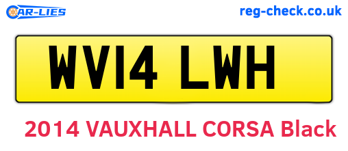 WV14LWH are the vehicle registration plates.