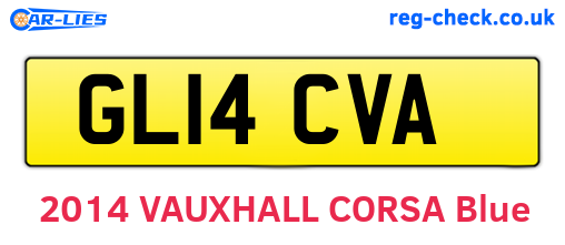 GL14CVA are the vehicle registration plates.