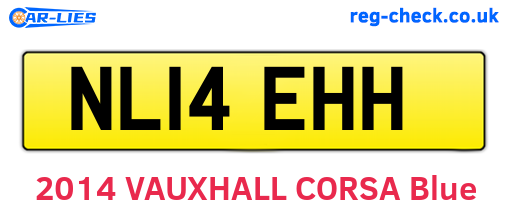 NL14EHH are the vehicle registration plates.