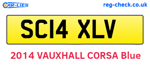 SC14XLV are the vehicle registration plates.