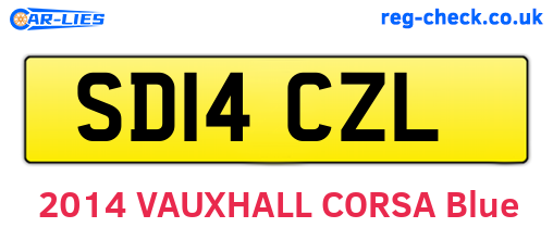 SD14CZL are the vehicle registration plates.
