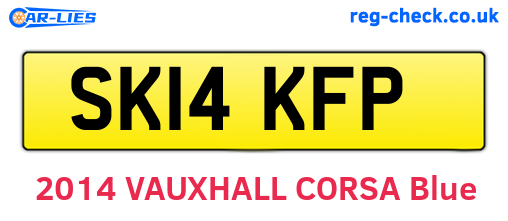 SK14KFP are the vehicle registration plates.