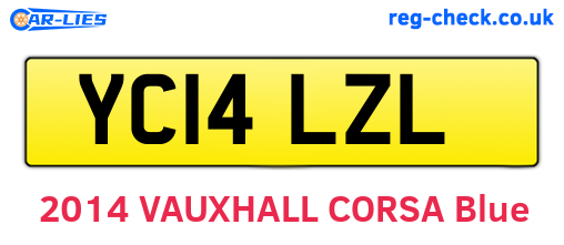 YC14LZL are the vehicle registration plates.