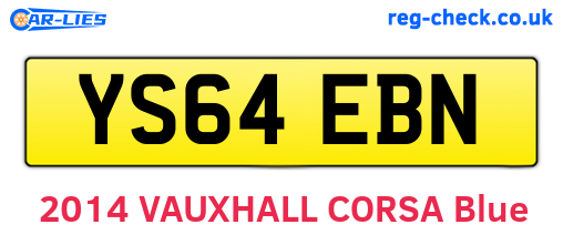 YS64EBN are the vehicle registration plates.