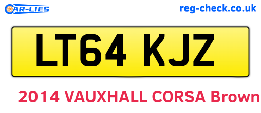 LT64KJZ are the vehicle registration plates.