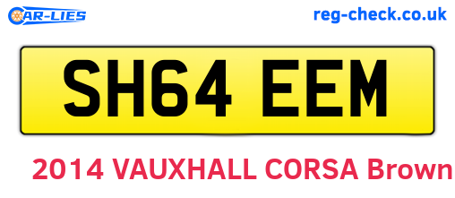 SH64EEM are the vehicle registration plates.