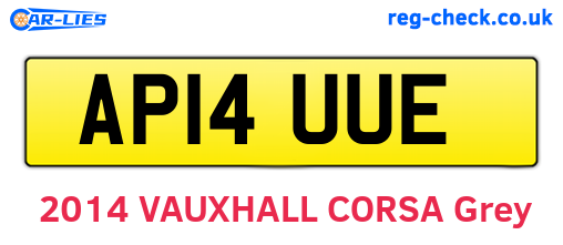 AP14UUE are the vehicle registration plates.