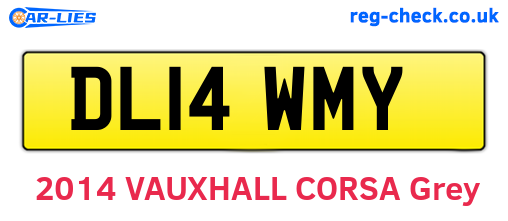 DL14WMY are the vehicle registration plates.