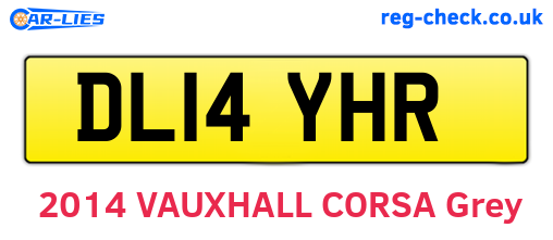 DL14YHR are the vehicle registration plates.