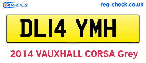 DL14YMH are the vehicle registration plates.
