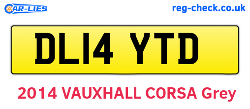 DL14YTD are the vehicle registration plates.
