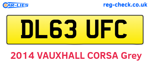 DL63UFC are the vehicle registration plates.