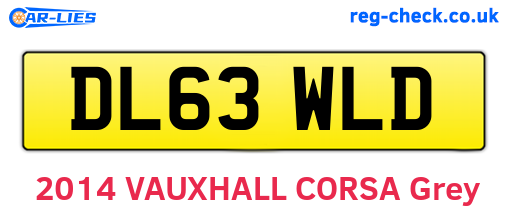 DL63WLD are the vehicle registration plates.