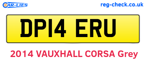 DP14ERU are the vehicle registration plates.