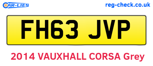FH63JVP are the vehicle registration plates.