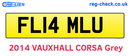FL14MLU are the vehicle registration plates.