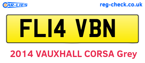 FL14VBN are the vehicle registration plates.