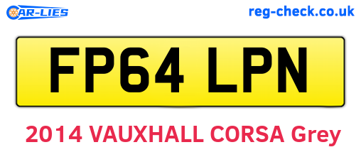 FP64LPN are the vehicle registration plates.