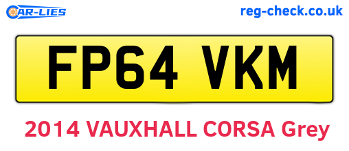 FP64VKM are the vehicle registration plates.