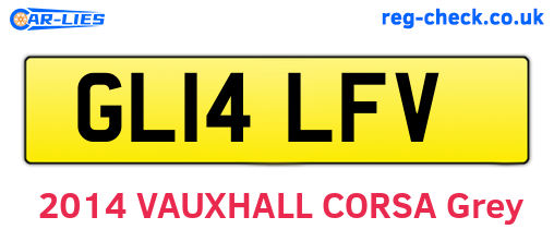 GL14LFV are the vehicle registration plates.