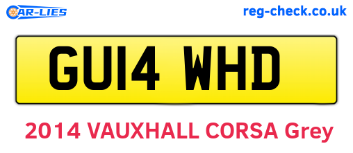 GU14WHD are the vehicle registration plates.