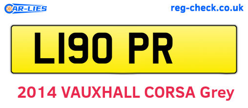 L19OPR are the vehicle registration plates.