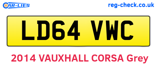 LD64VWC are the vehicle registration plates.