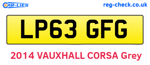 LP63GFG are the vehicle registration plates.