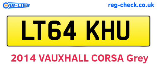 LT64KHU are the vehicle registration plates.