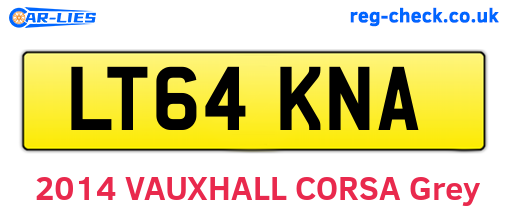 LT64KNA are the vehicle registration plates.