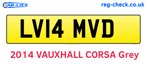 LV14MVD are the vehicle registration plates.