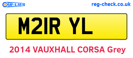 M21RYL are the vehicle registration plates.