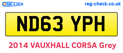 ND63YPH are the vehicle registration plates.