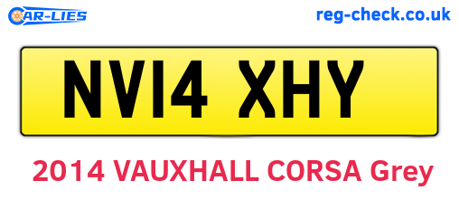 NV14XHY are the vehicle registration plates.