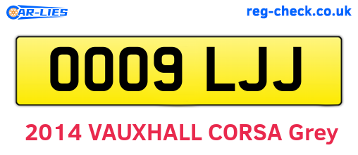 OO09LJJ are the vehicle registration plates.