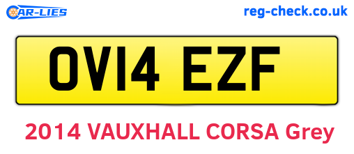 OV14EZF are the vehicle registration plates.