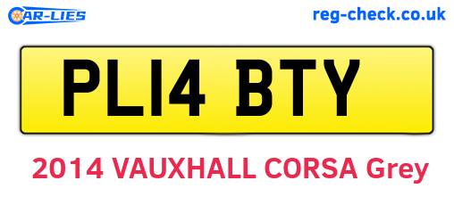 PL14BTY are the vehicle registration plates.