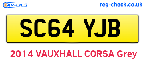 SC64YJB are the vehicle registration plates.