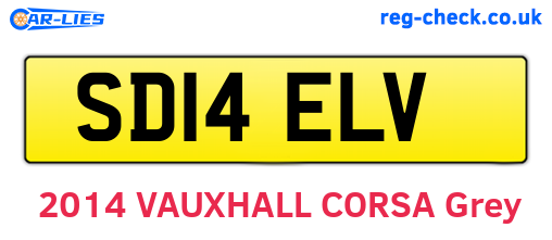 SD14ELV are the vehicle registration plates.