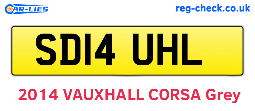 SD14UHL are the vehicle registration plates.