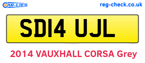 SD14UJL are the vehicle registration plates.