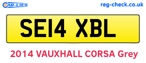 SE14XBL are the vehicle registration plates.