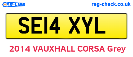 SE14XYL are the vehicle registration plates.