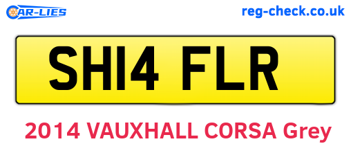 SH14FLR are the vehicle registration plates.