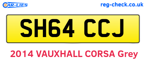 SH64CCJ are the vehicle registration plates.