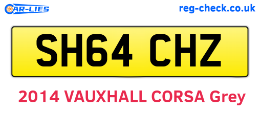 SH64CHZ are the vehicle registration plates.