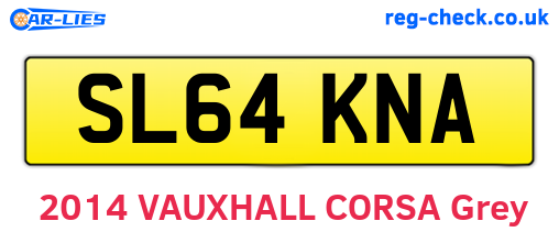 SL64KNA are the vehicle registration plates.