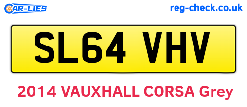 SL64VHV are the vehicle registration plates.